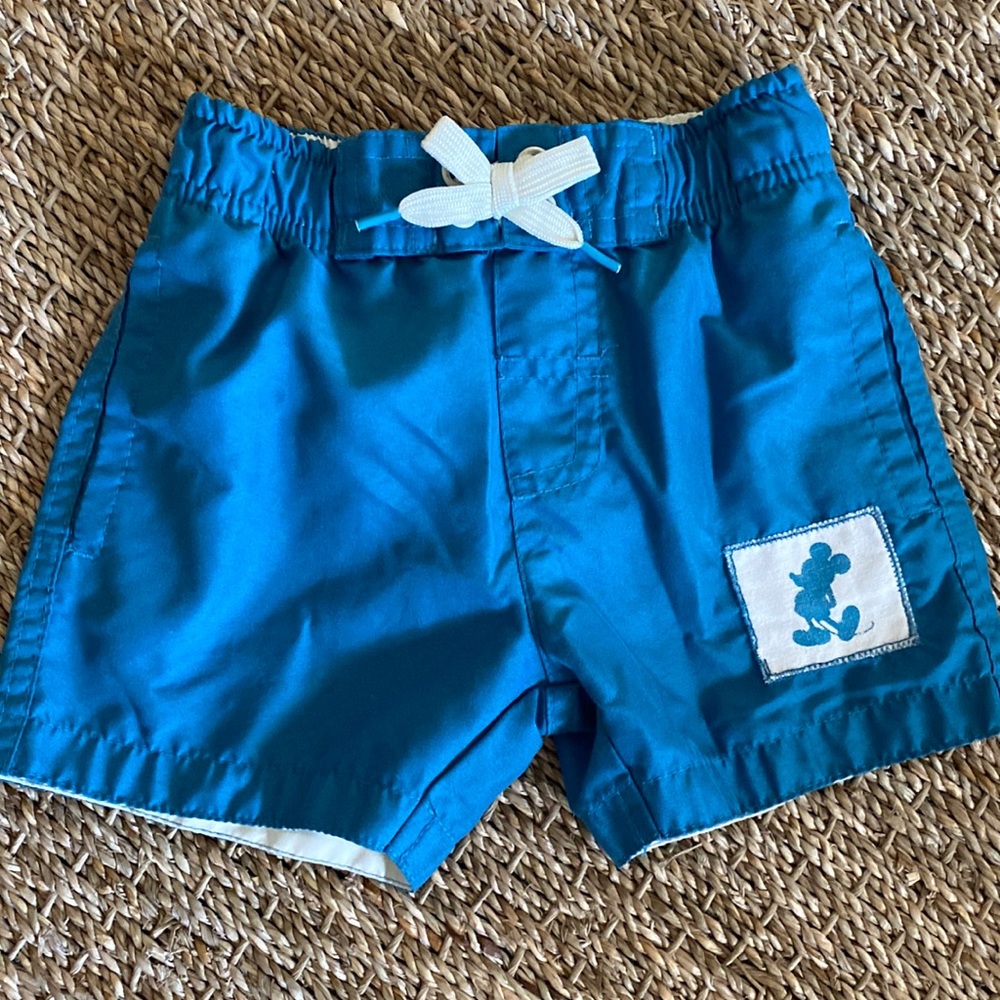 Disney Junk Food Mickey Mouse 2T Swim Trunks Toddler Boy Shorts 🌊